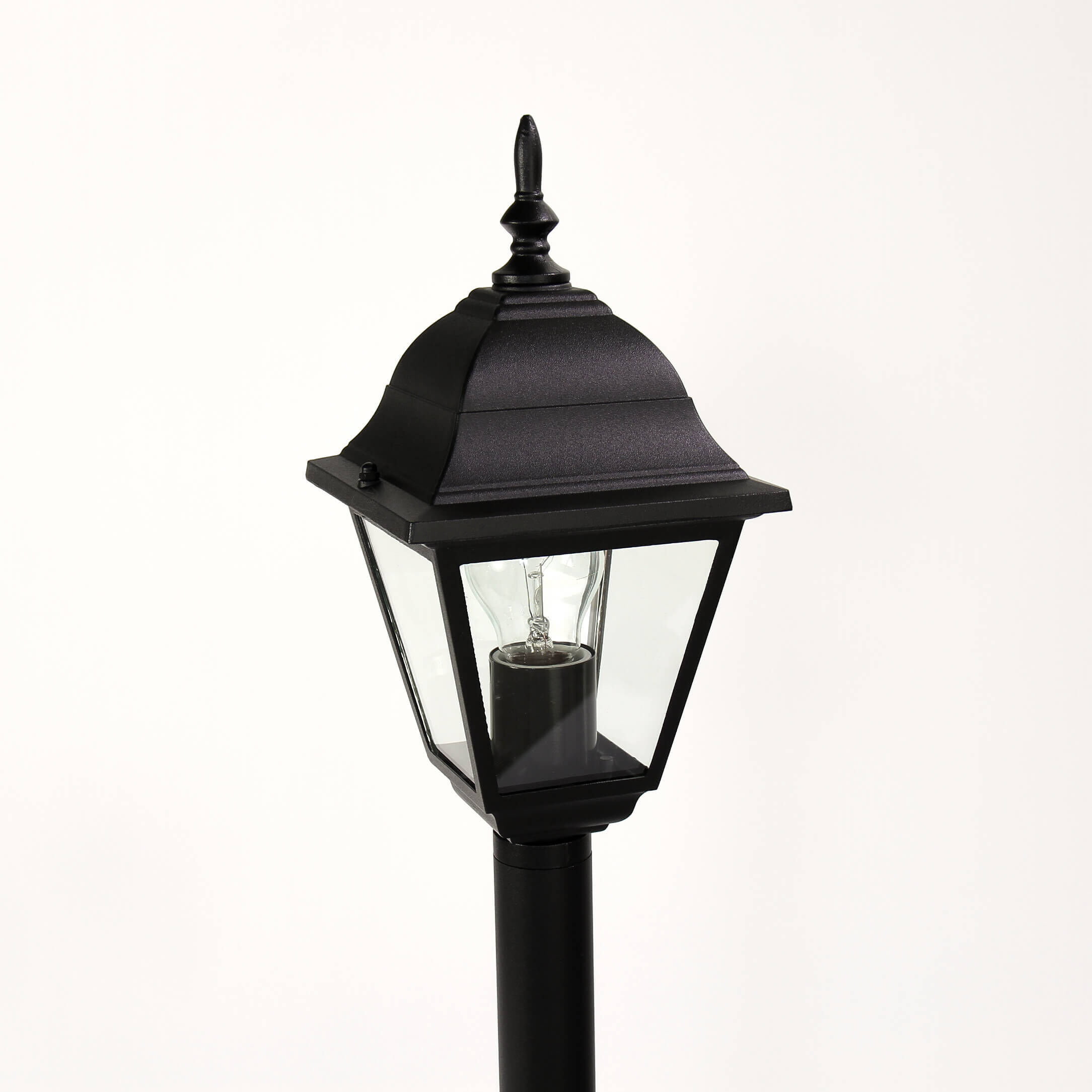 Lampadaire noir d'extérieur ROM H:105cm E27 Lanterne