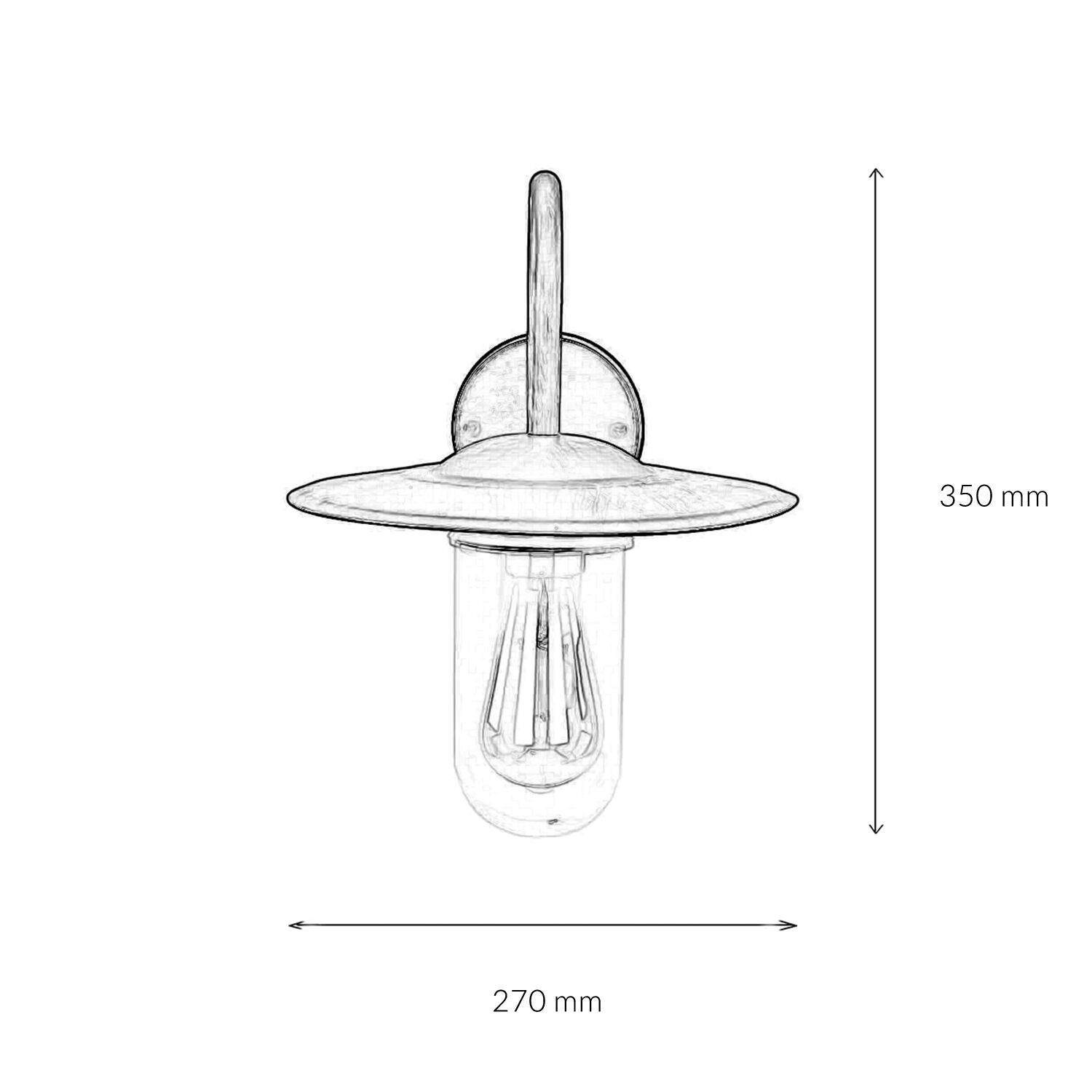 Applique maritime pour extérieur E27 IP44 GÖTEBORG