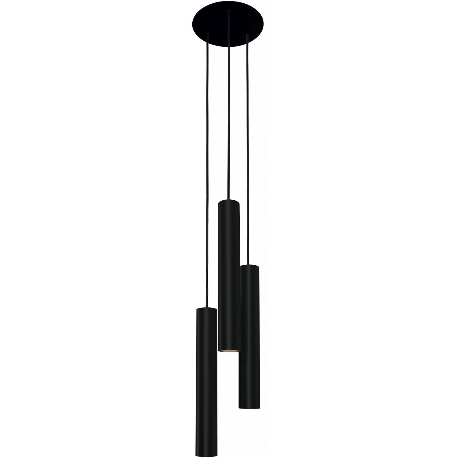 Suspension EYE noir 3-flmg lampe de salon