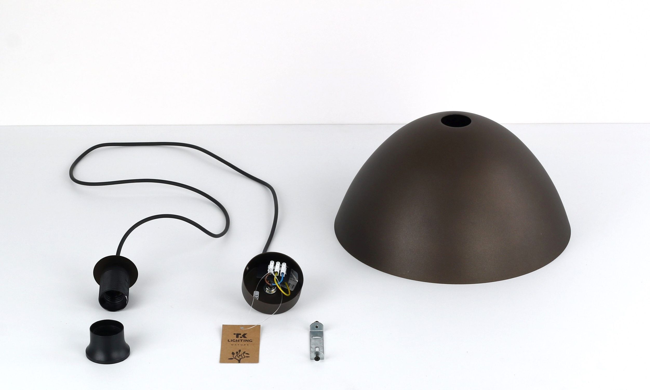 Suspension Métal Marron Ø 34 cm rond H : max. 165 cm E27 Lampe, Computerausrüstung, Elektronik, Hardware, Maus