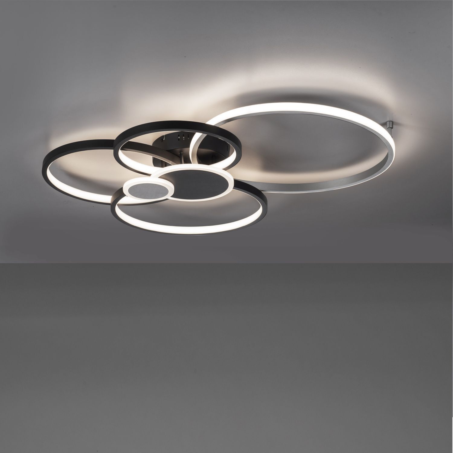 Lampe de plafonnier LED Noir Aluminium Métal L:85 cm 35 W