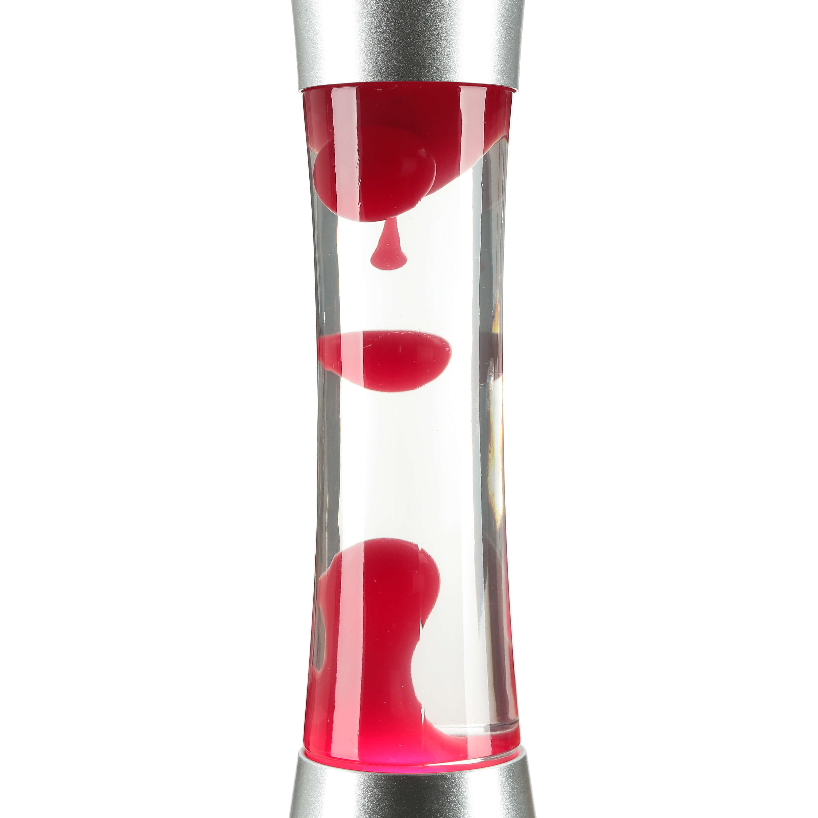 Lampe à lave ronde rouge 39cm de haut Lumière d'ambiance SANDRO Flasche