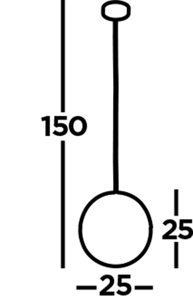 Lampe à suspendre ronde Ø 25 cm en laiton blanc métal verre