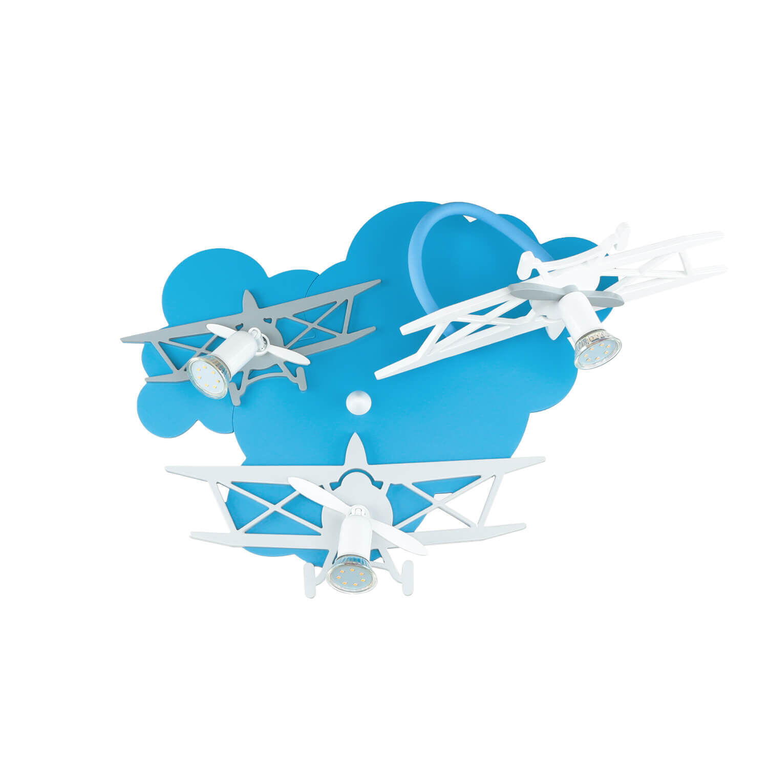 Lampe pour enfants PLANE en bleu 3-flmg Flugzeug, Transport, Fahrzeug