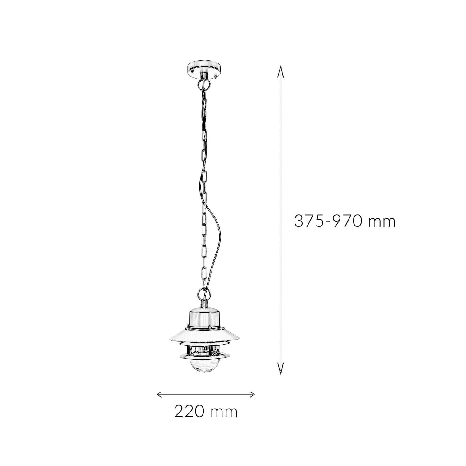 Lampe d'extérieur en acier inoxydable E27 IP44 en argent Maritim Lampe