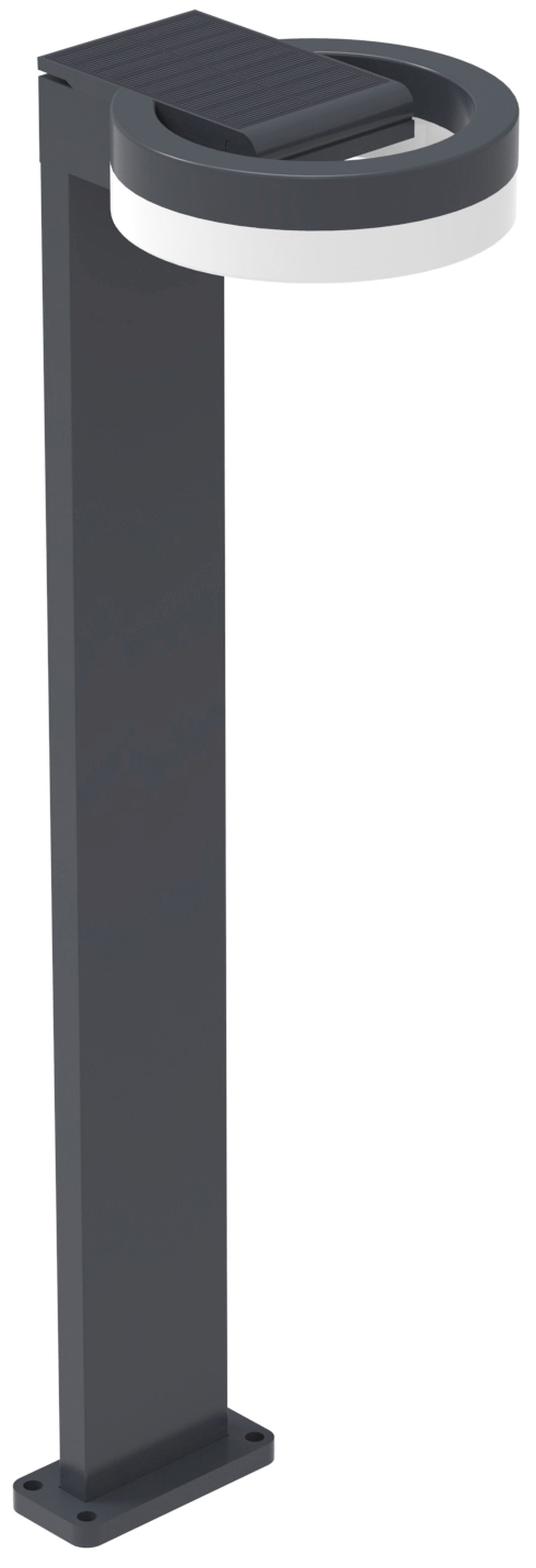 Lampe d'allée solaire LED capteur anthracite IP54 12 W 74 cm