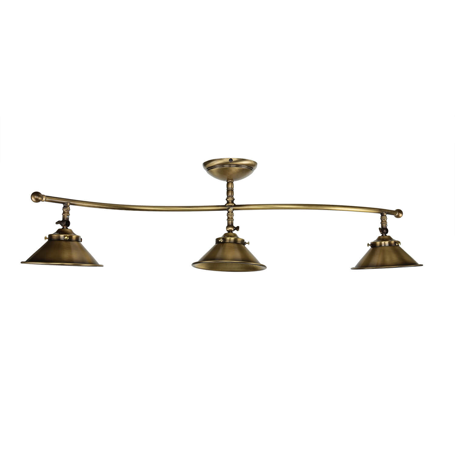 Premium Plafonnier Bronze Antique 3-flmg Leuchte, Bronze, Deckenleuchte