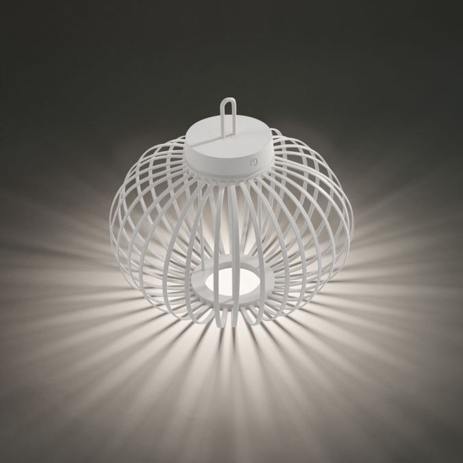 Lampe de table LED rechargeable Blanc Variateur Touch 33 cm IP44 2 W Lampe