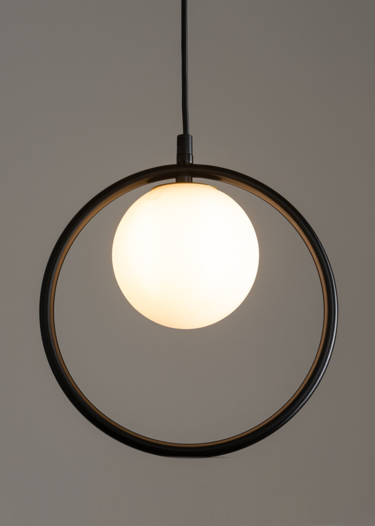 Blendarme Lampe à suspendre Noir Métal Boule Ø12 cm G9