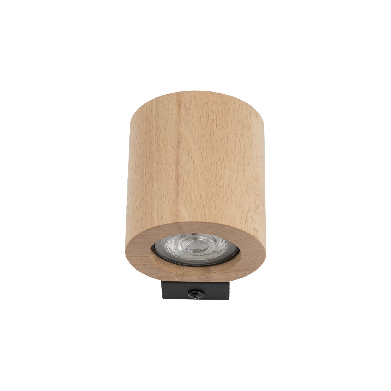 Applique murale bois métal GU10 H : 8,5 cm petit downlight