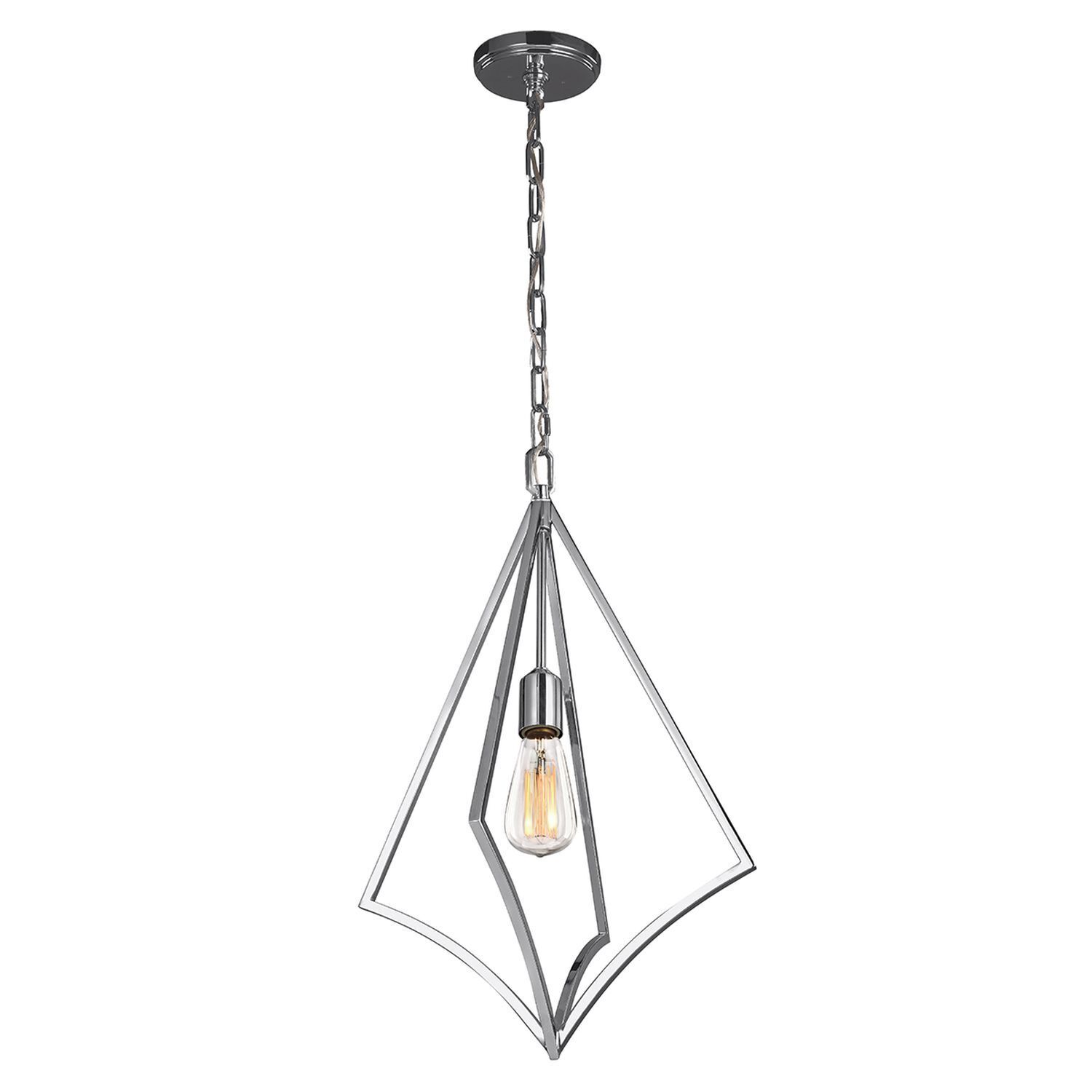 Lampe à suspendre Moderne en métal chromé réglable MATUNCIA