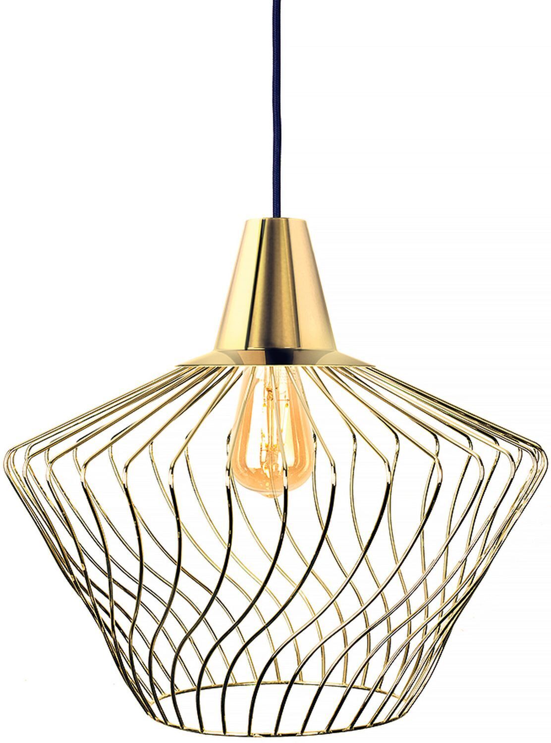 Suspension or laiton TOMMY lampe de salon