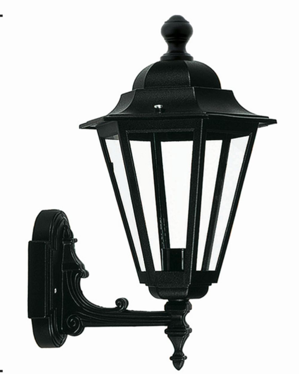 Lampe d'extérieur rustique Mur Noir Aluminium H:37cm