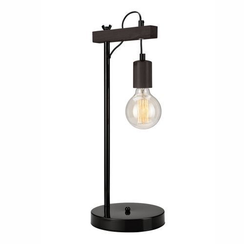 Lampe de table en bois noir polyvalent 56cm AMIDA