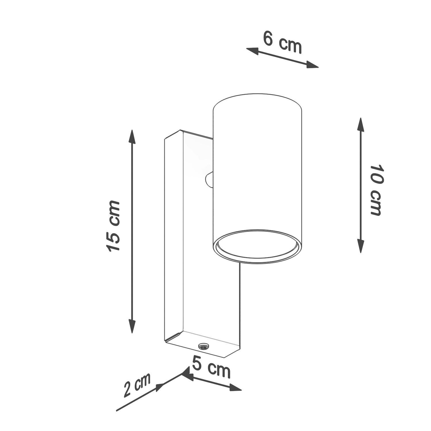 Applique murale Blanc Métal Downlight Moderne intérieur GU10