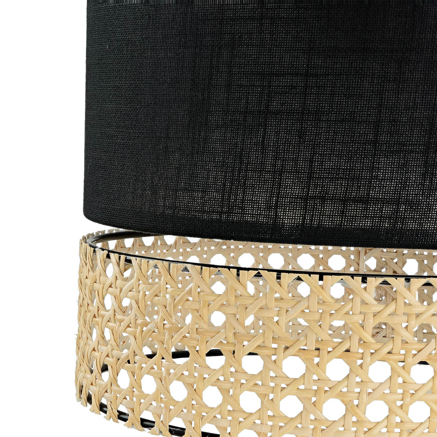 Lampe à suspendre tissu métal E27 en noir marron Lampe, Zubehör