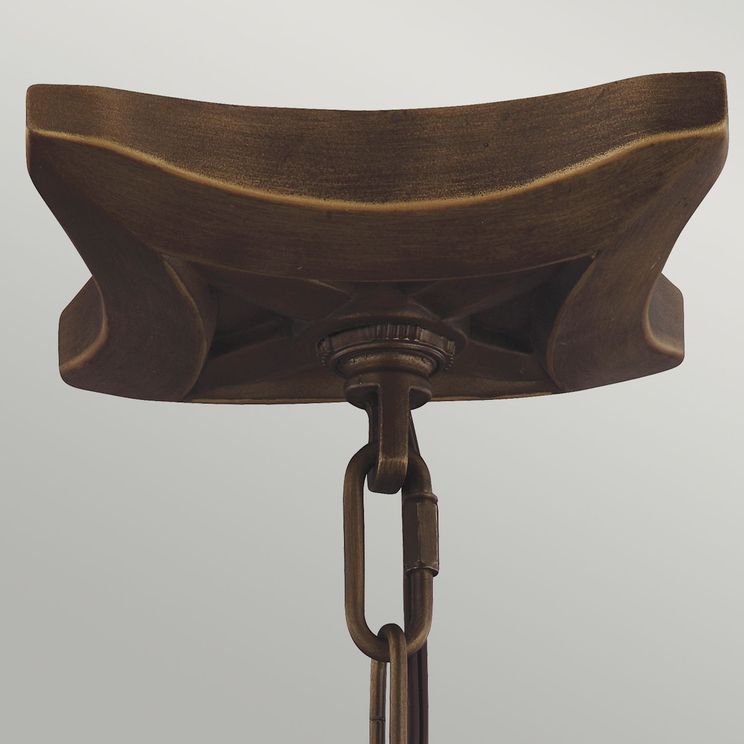 Lampe à suspendre Métal Vintage Rustique en laiton antique
