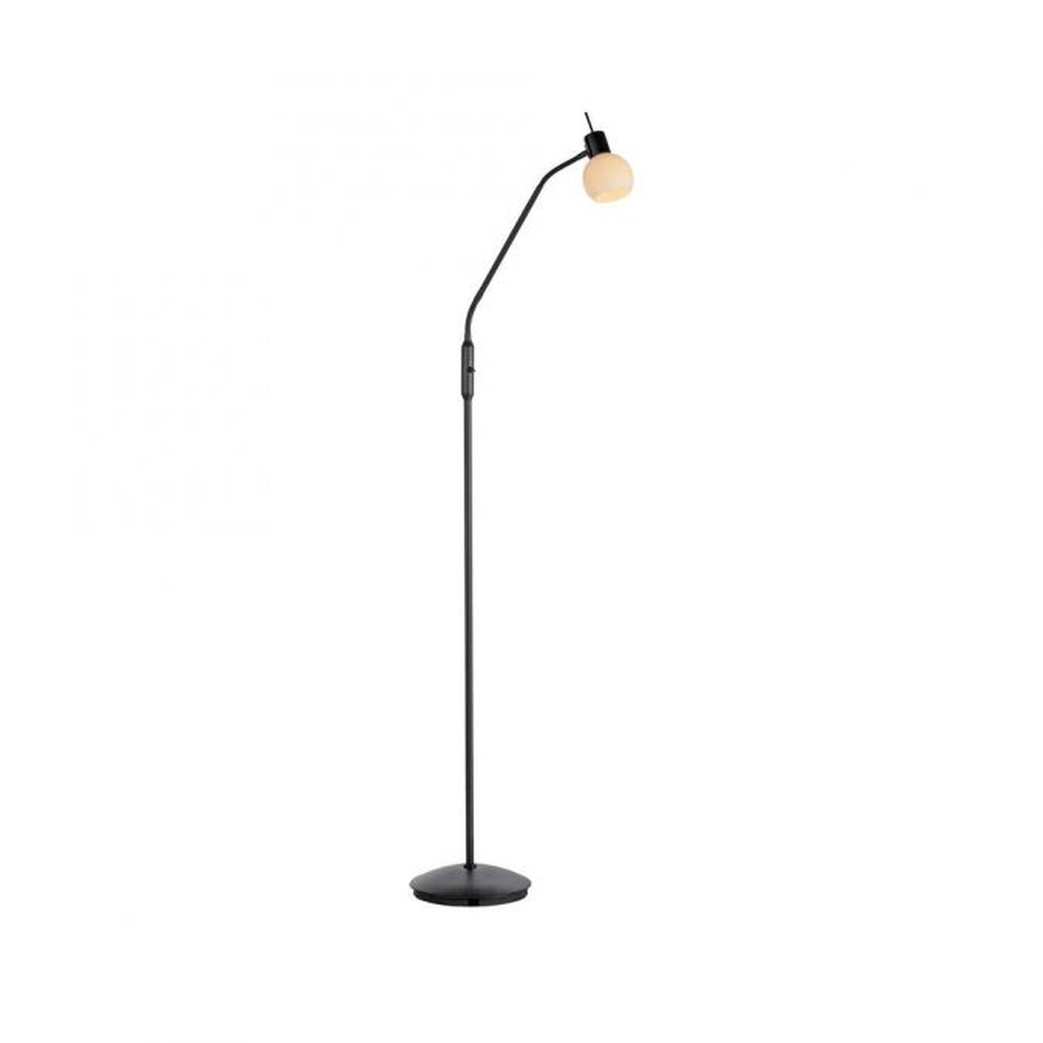 Lampadaire ajustable Abat-jour en verre faible éblouissement incl E14