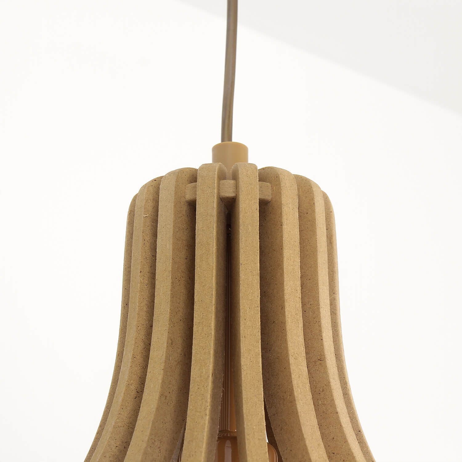 Lampe à suspendre Moderne en aspect bois