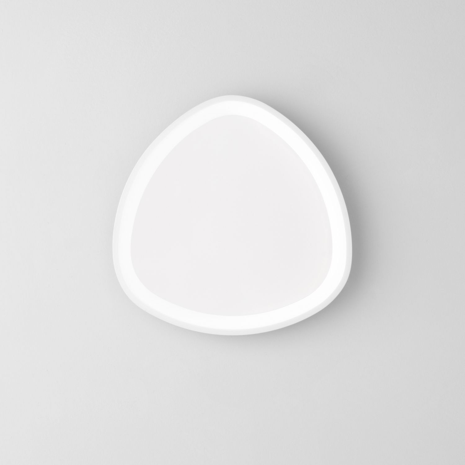 LED Wandleuchte Weiß 40 W dimmbar Farbtemperaturwechsel LED-Panel, Wandlampe, Dreiecksform, Weiß, Minimalistisch