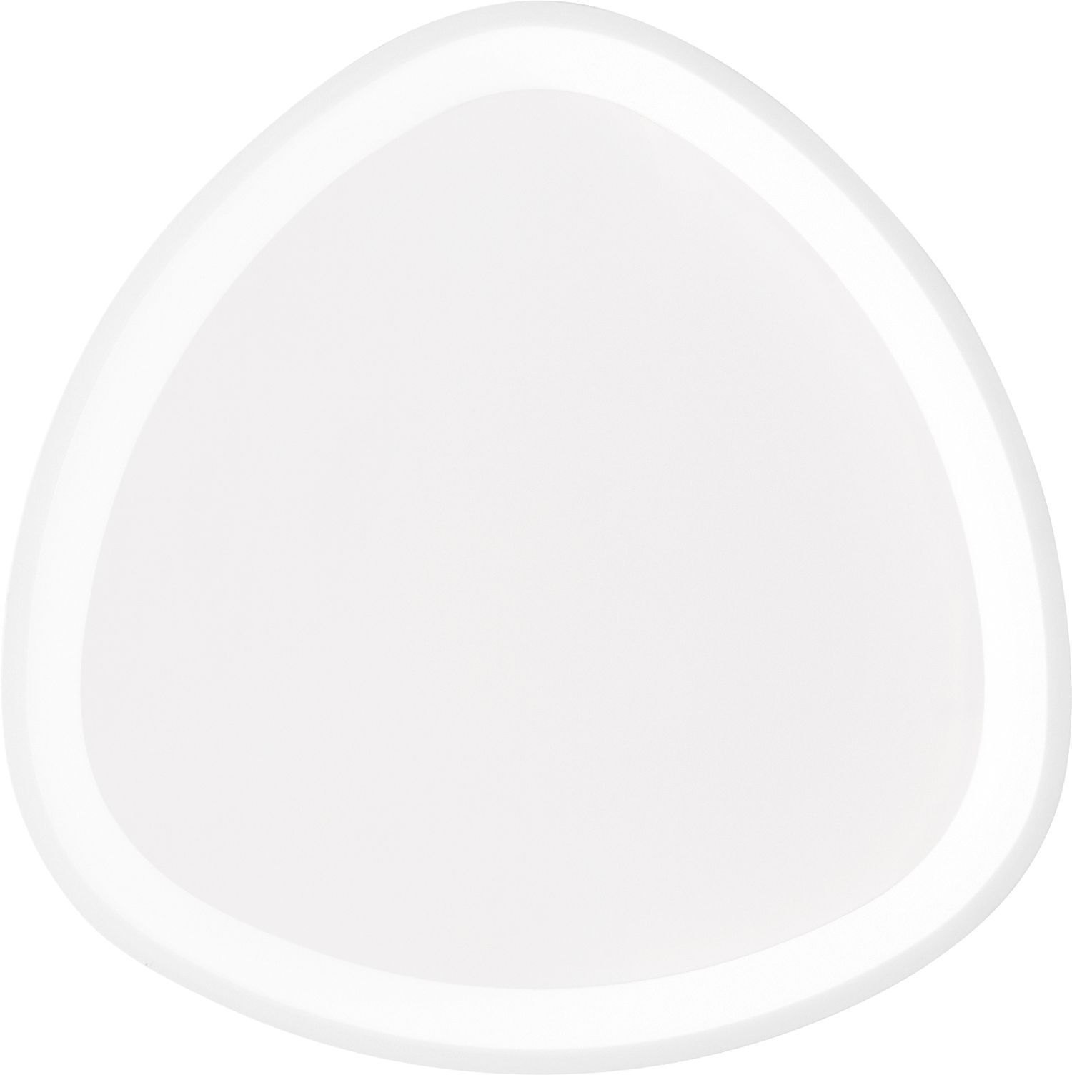 LED Wandleuchte Weiß 40 W dimmbar Farbtemperaturwechsel Ei, weiß, ovale Form, Silicone, Unterlage