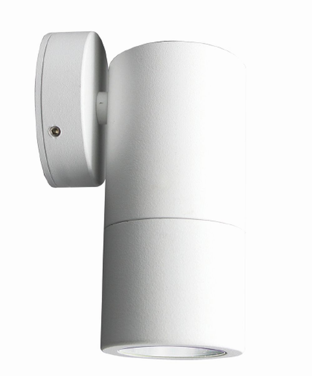 Lampe d'extérieur compacte Blanc IP54 Aluminium E27 polyvalent