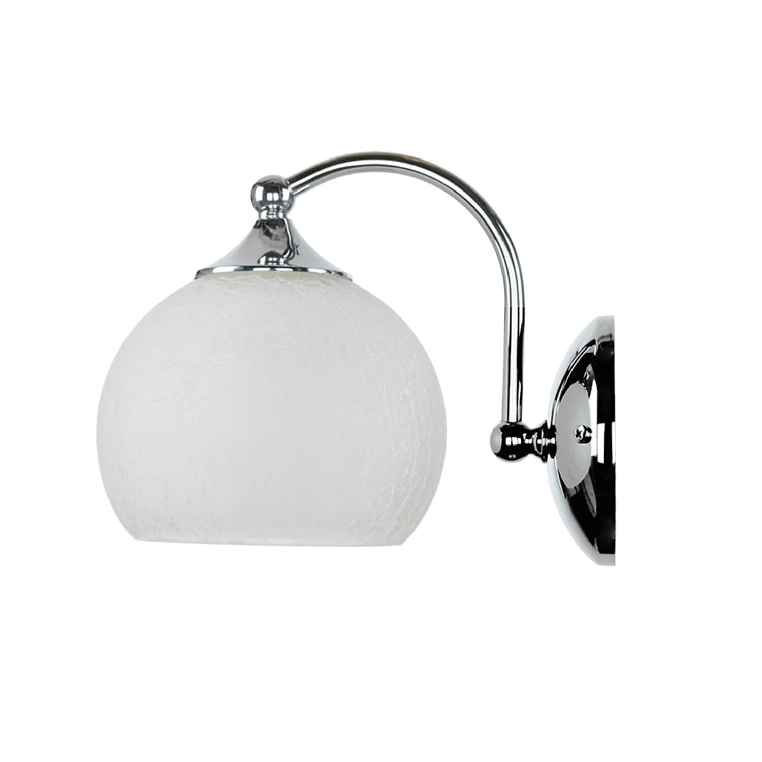 Applique murale Blanc Chrome NABO Applique murale Salle de bain Couloir