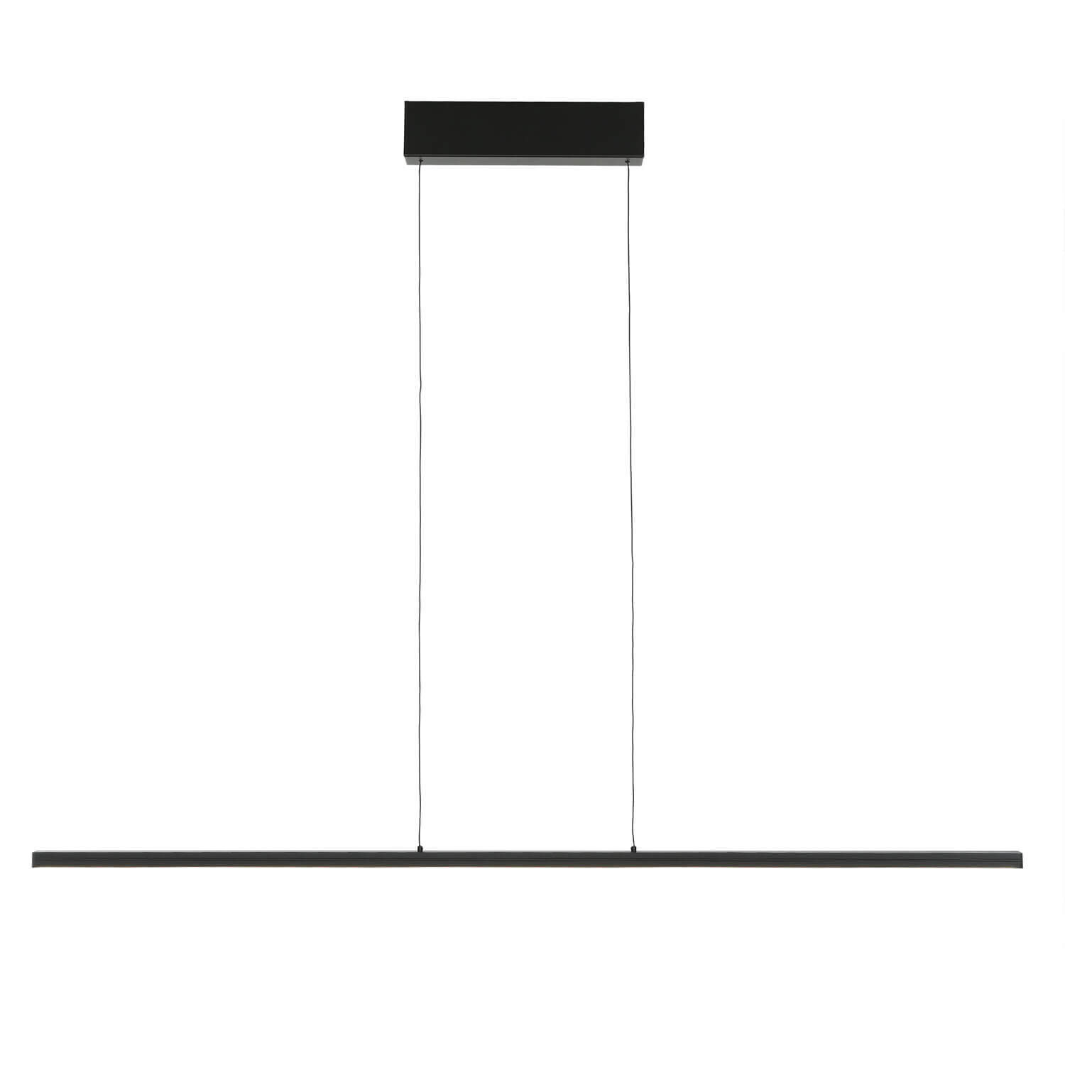 Lampe LED à suspendre noire 4000 K 120 cm de long réglable en hauteur