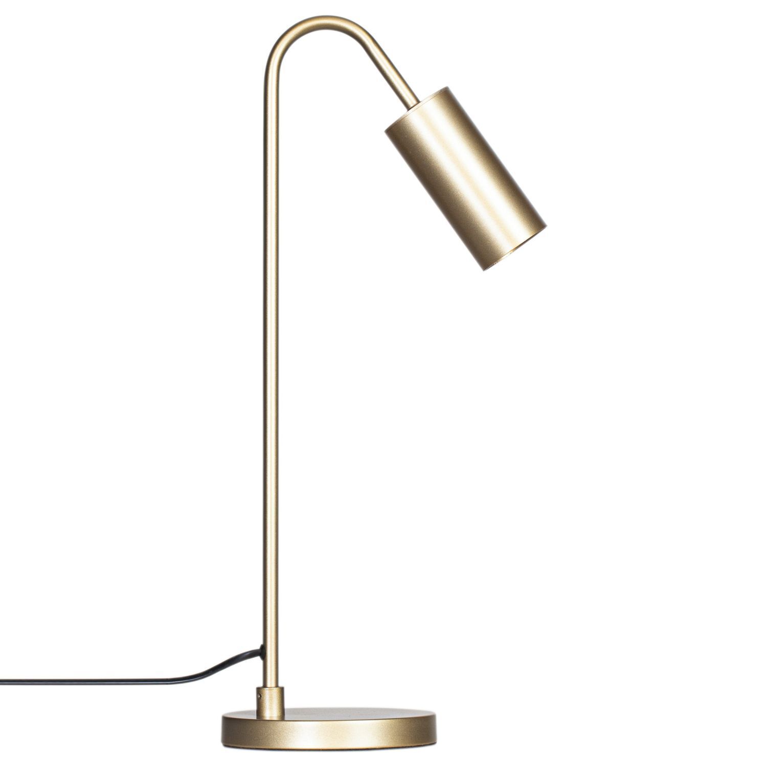 Lampe de bureau en métal GU10 51 cm de haut en or mat