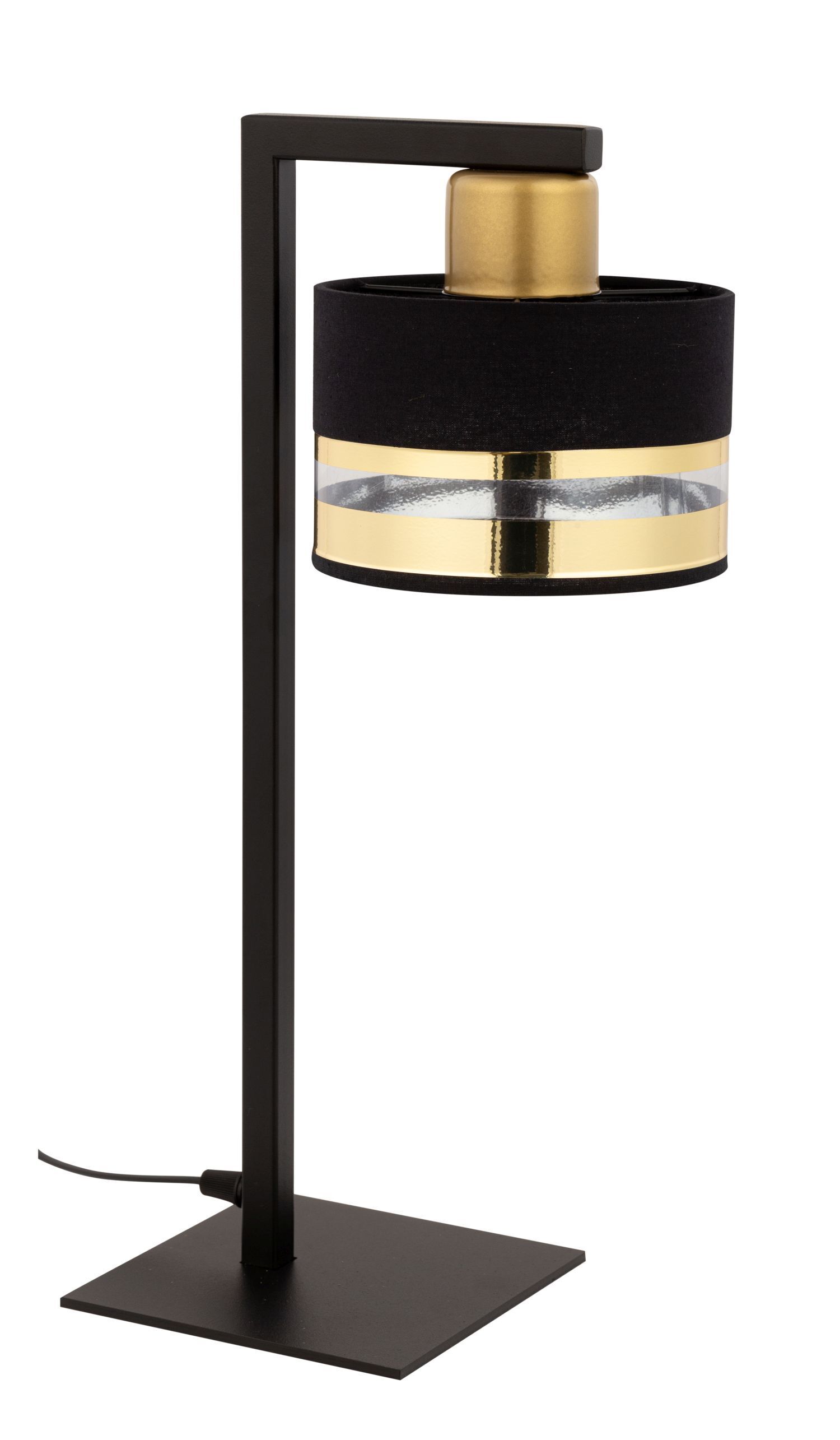 Blendarme lampe de chevet noir or métal E27 45 cm