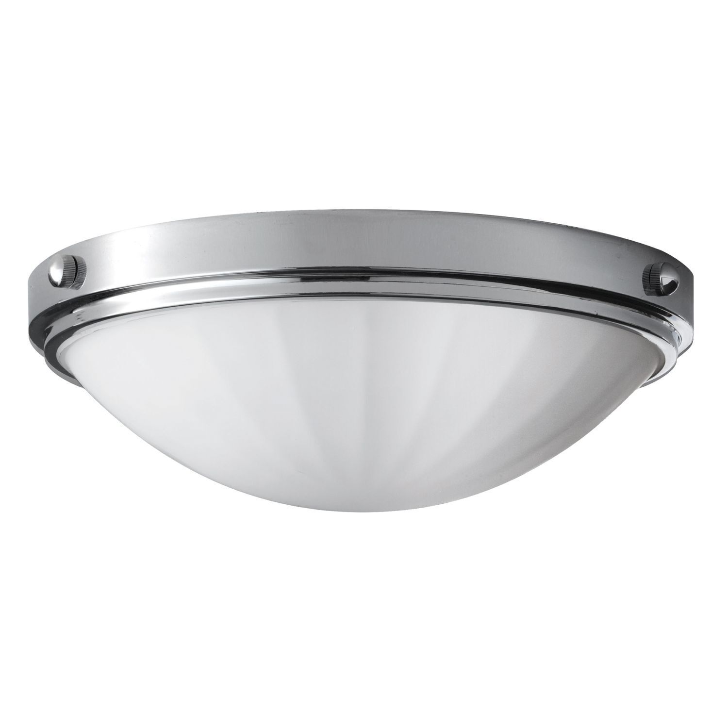 Plafonnier salle de bain IP44 avec LED blanc chrome rond plat