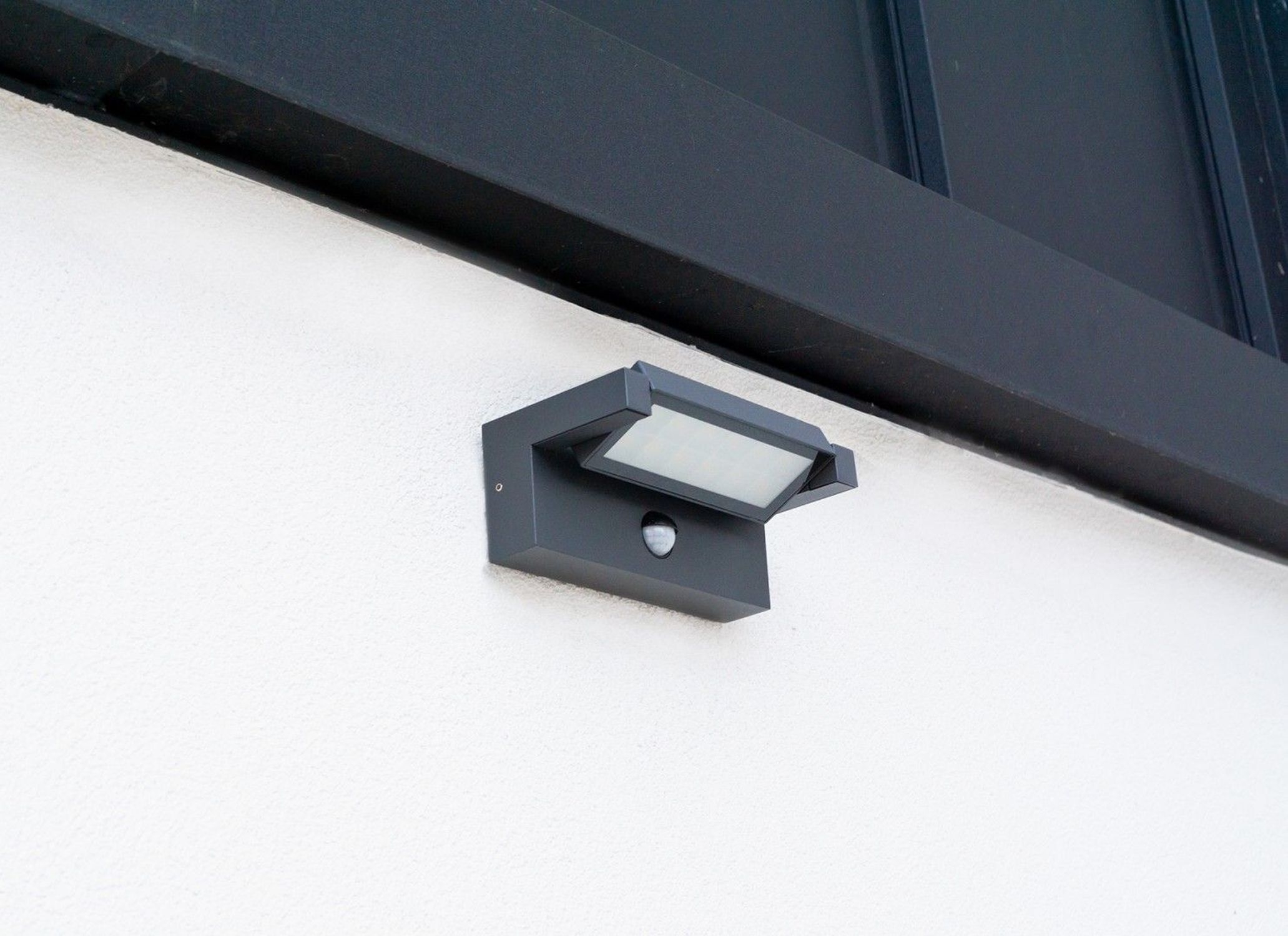 Applique murale LED d'extérieur avec capteur de mouvement Aluminium Verre Postfach