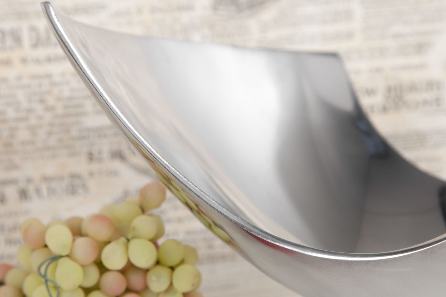 Coupe à fruits en aluminium 25x13 cm en argent Besteck, Löffel