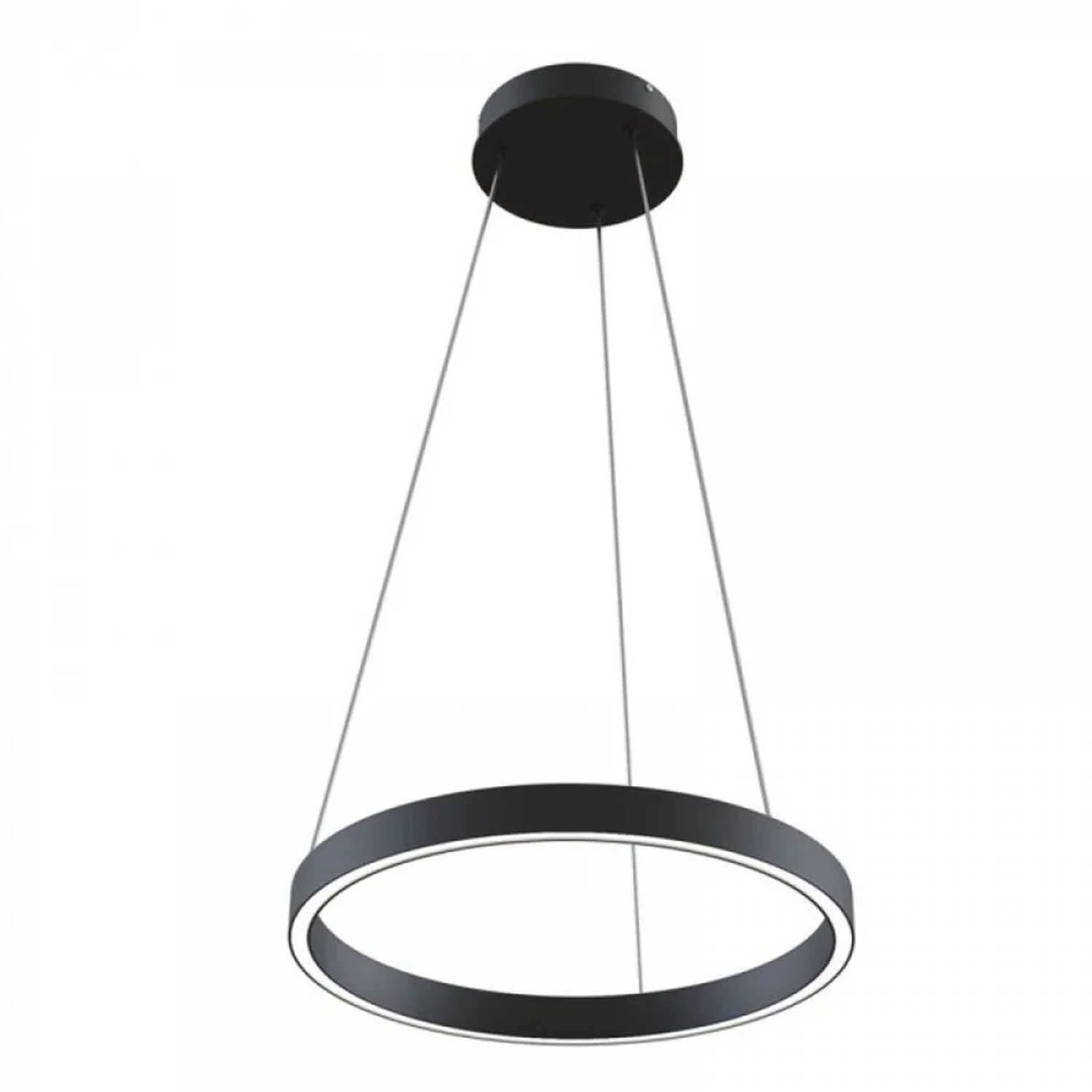 Lustre LED aluminium Ø 40 cm H : max. 120 cm rond