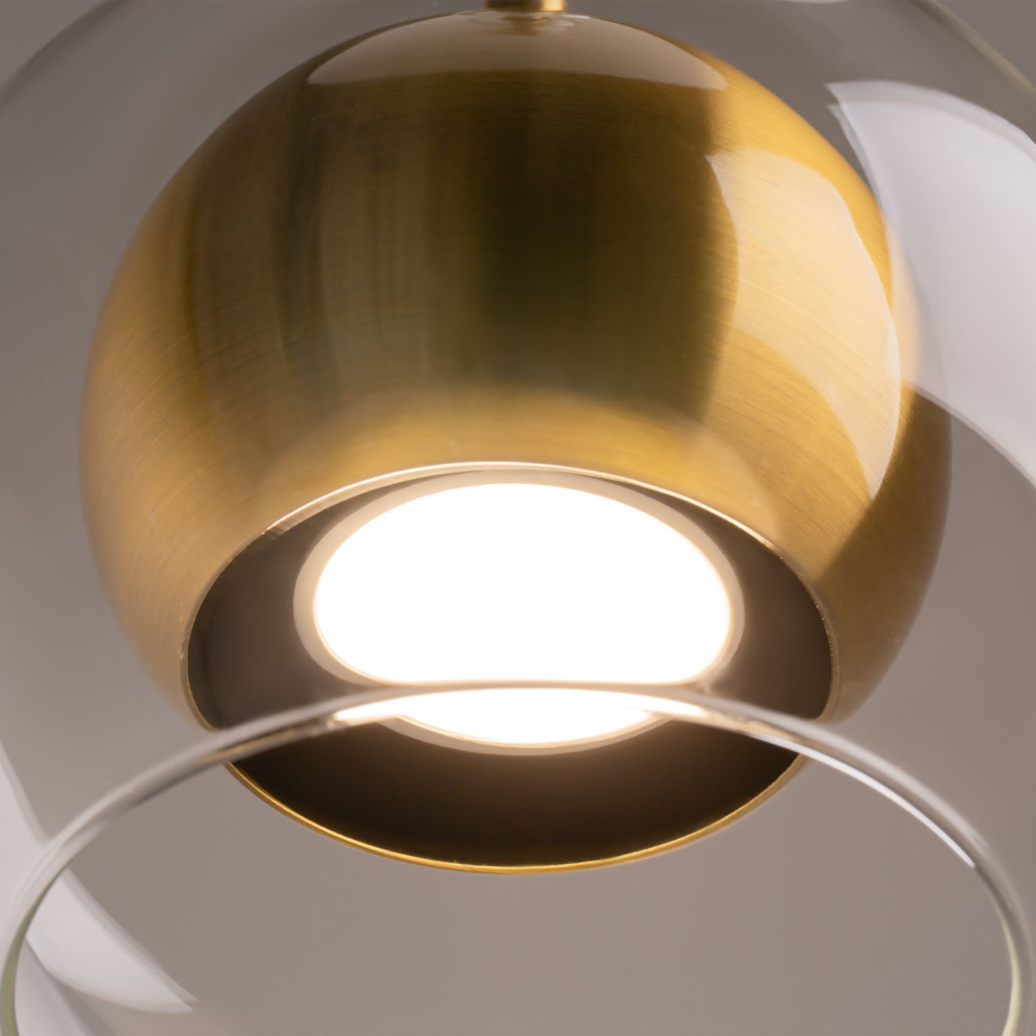 Lampe à suspendre métal verre Ø 16 cm H : max. 362,5 cm GU10