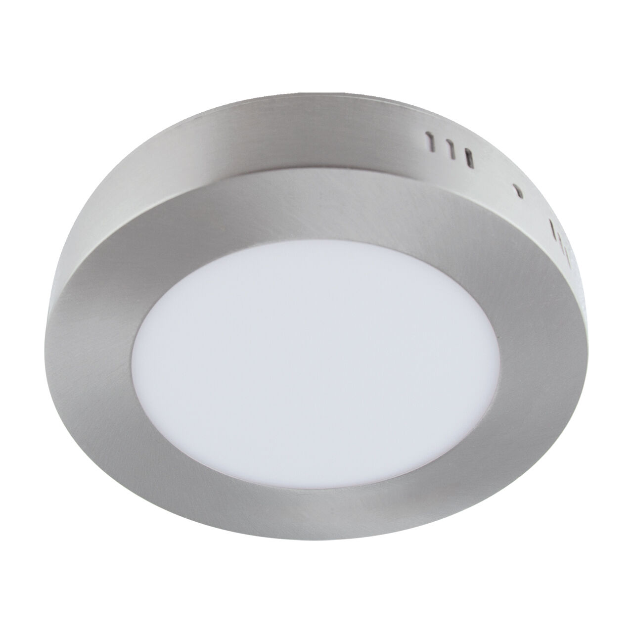 Lampe de plafonnier LED ronde Ø 12 cm 4000 K 580 lm chrome