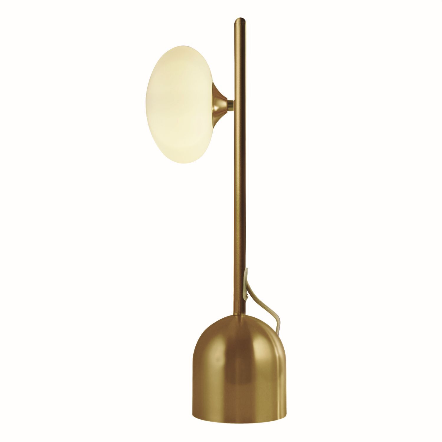 Lampe de table en or blanc G9 50 cm verre métal WATSON