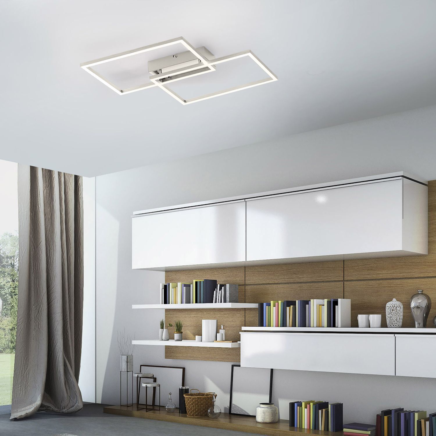 Lampe de plafonnier LED en acier L:50,4 cm 2700-5000 K dimmable