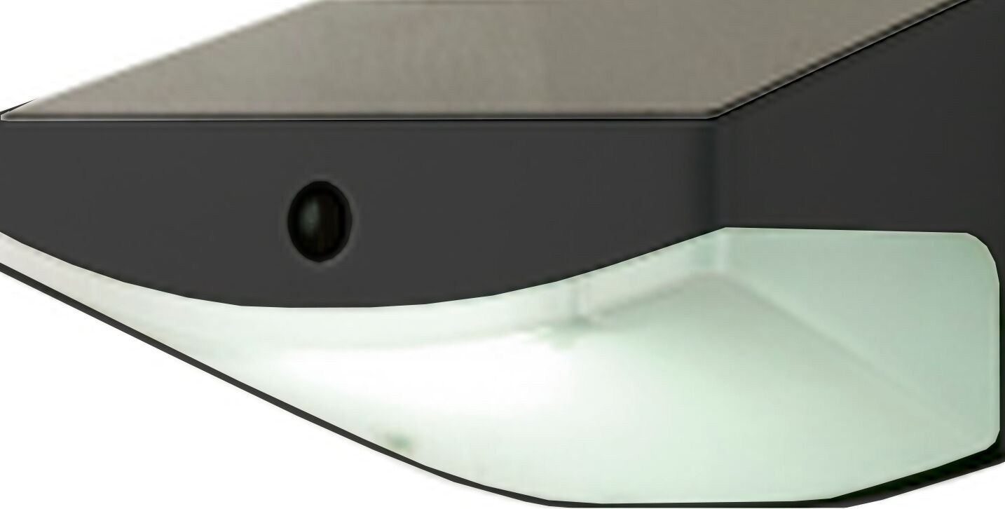 LED Solarleuchte Bewegungsmelder Weiß 3000 K B: 10,6 cm