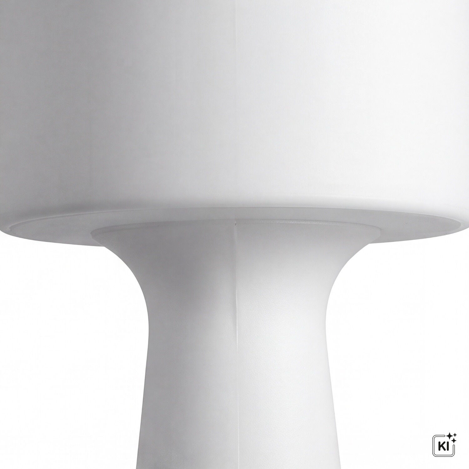 Tischlampe, Lampenschirm, weiß, Stielelement, Rundfuß