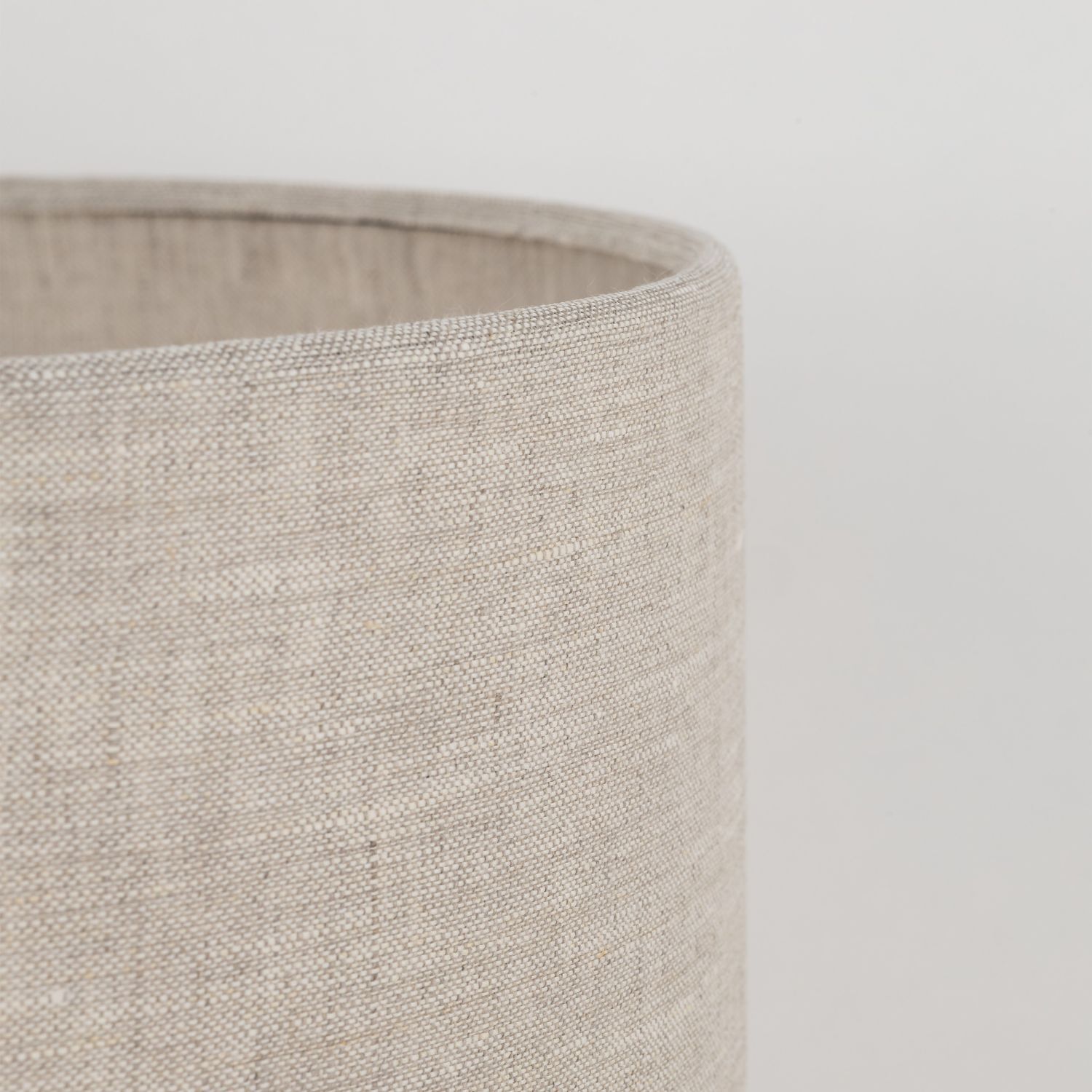 Lampenschirm, Leinen, Beige, Textured, Rund