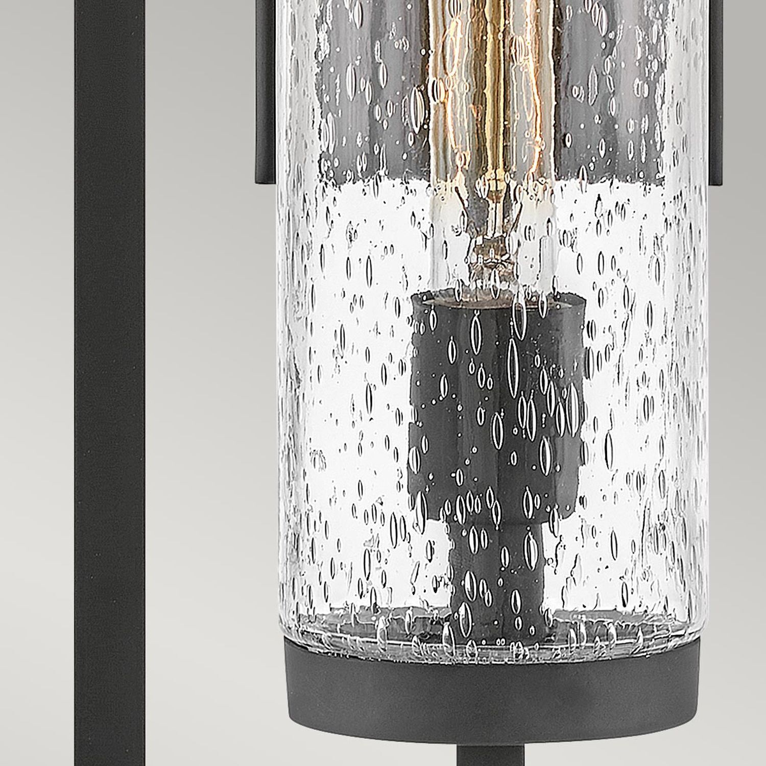 Lampe d'extérieur murale IP44 H : 51 cm E27 Noir Vintage
