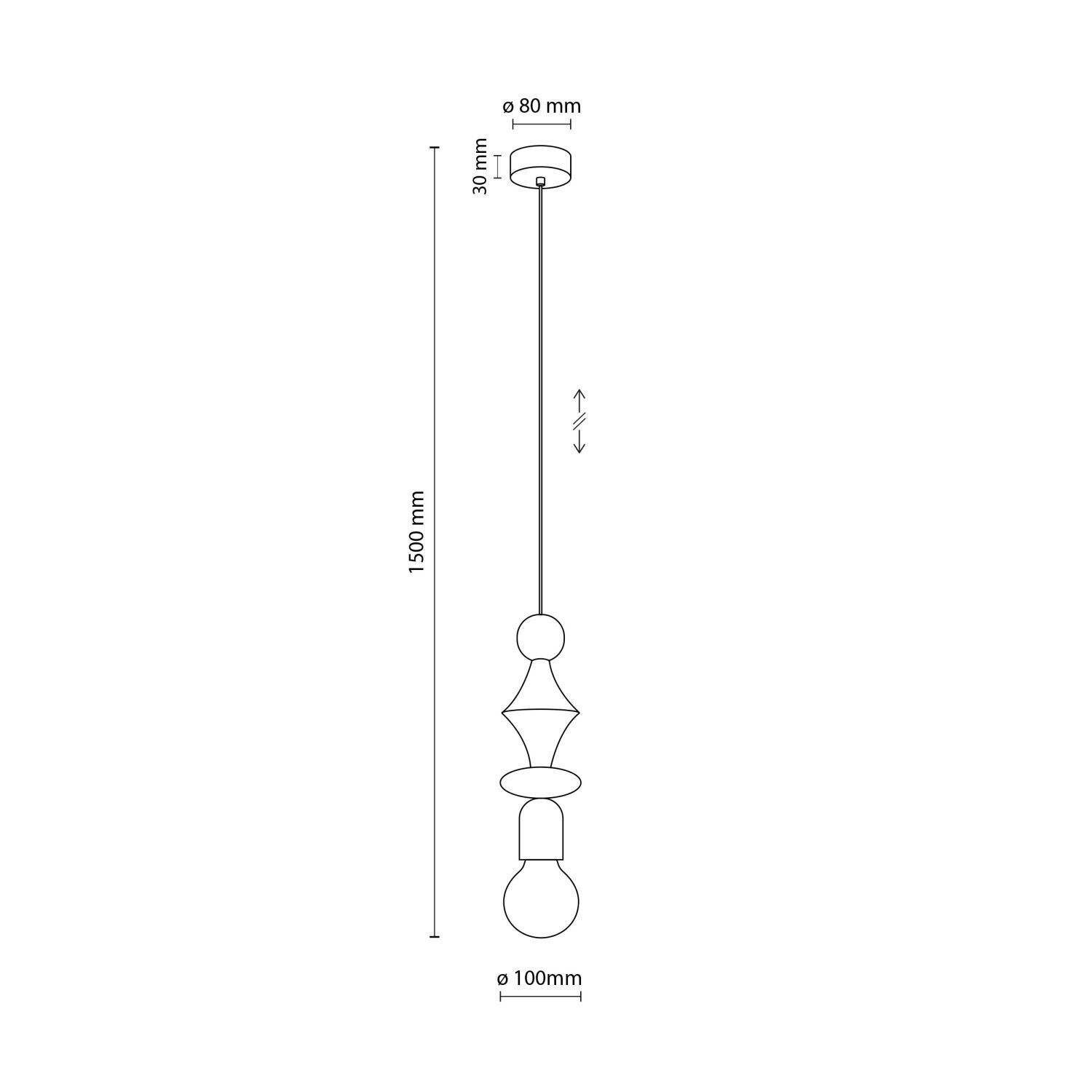 Lampe à suspendre rouge brique métal Ø10 cm E27 minimaliste