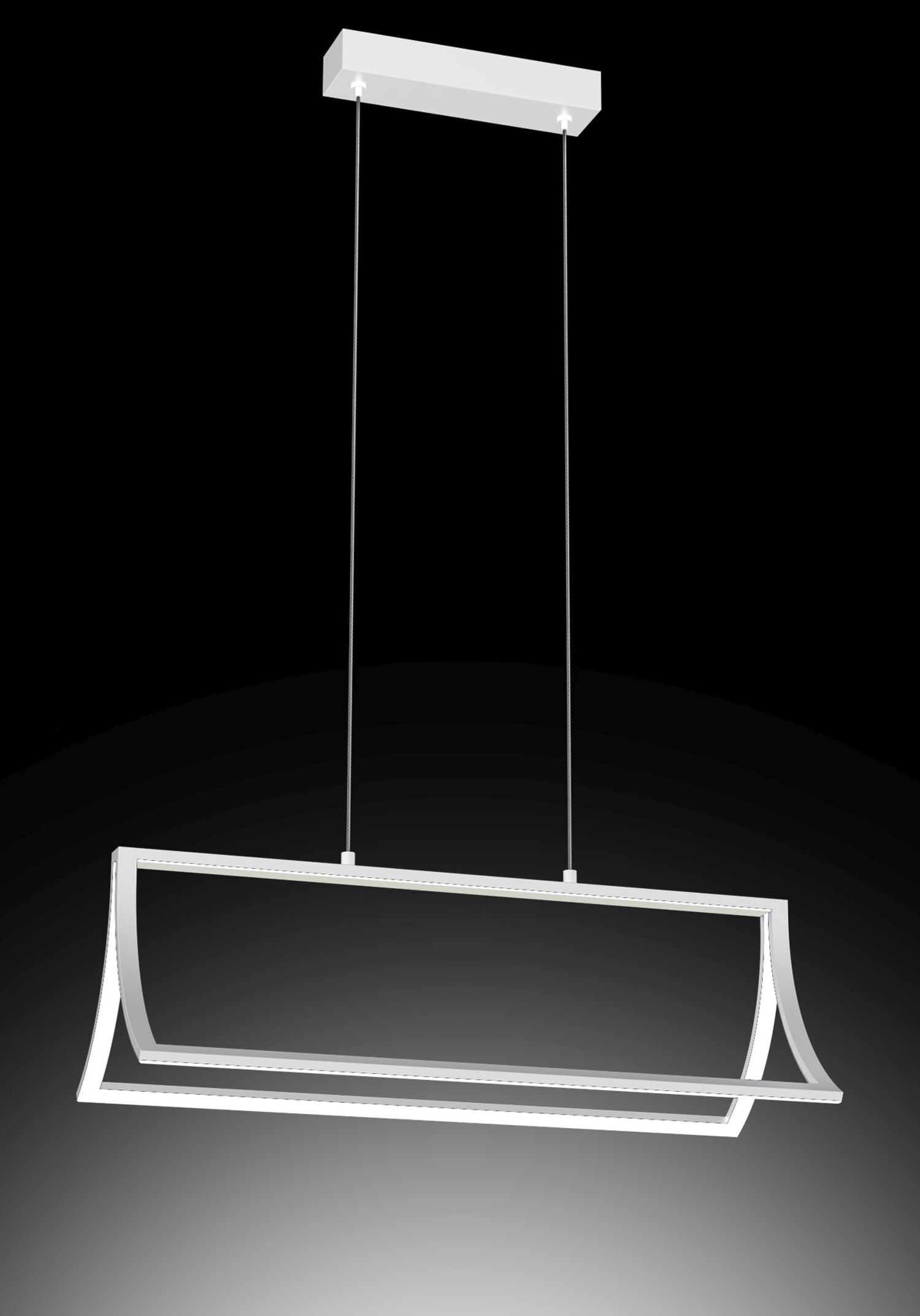 Lampe LED à suspendre Blanc L : 61 cm Métal 4000 K blanc neutre