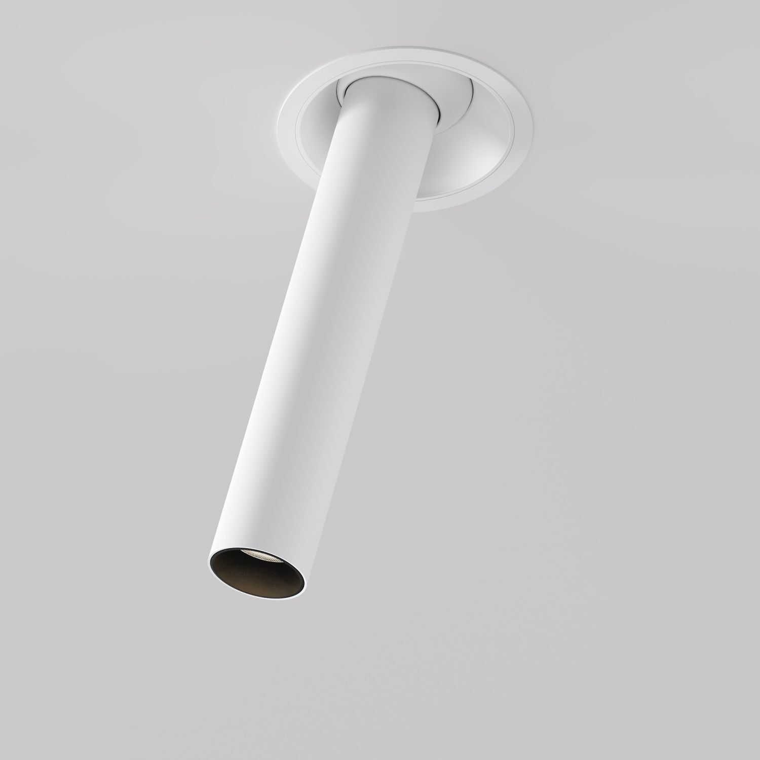 LED Einbauleuchte flexibel Weiß H:31 cm 3000 K 460 lm Deckenleuchte, Spot, Rundfassung, weiß, Moderne