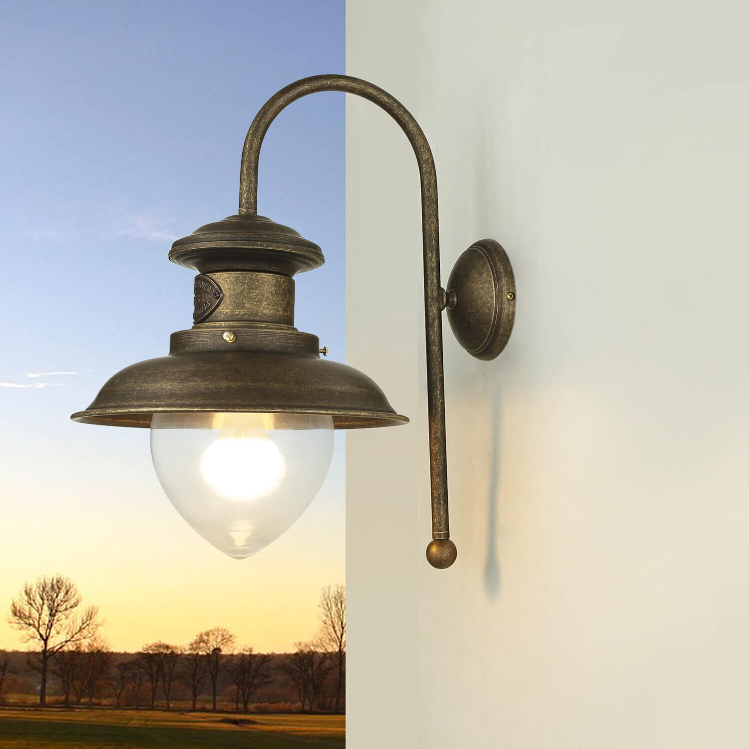 Bronze, Leuchte, Lampe