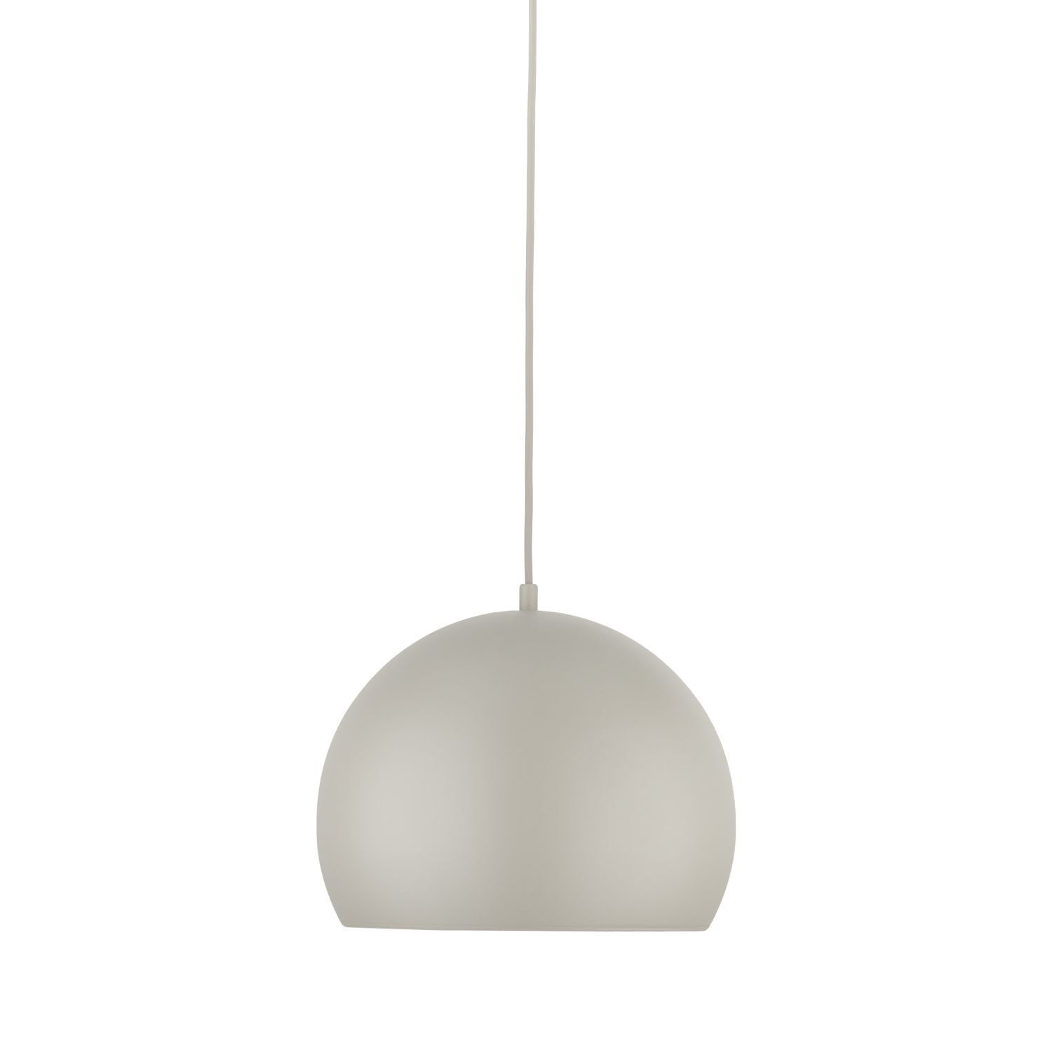 Lampe à suspendre Métal Beige Boule Abat-jour rond Ø 27 cm E27