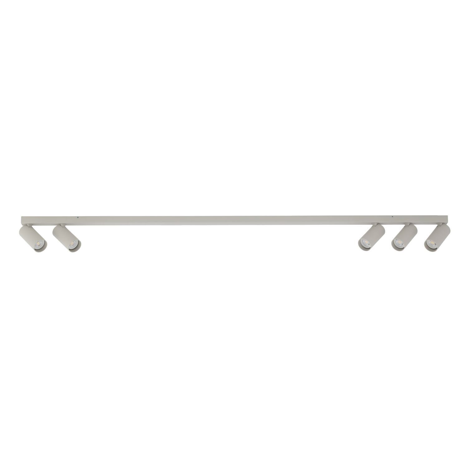 Spot de plafond flexible GU10 gris soie métal 130 cm
