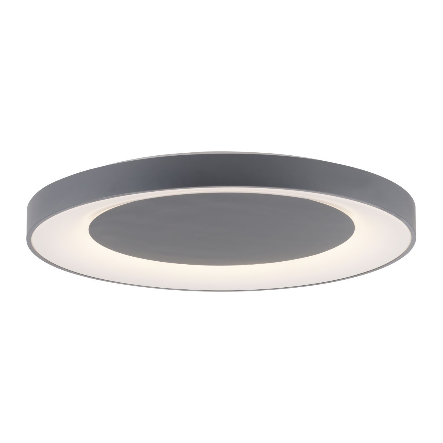 Lampe de plafonnier LED à intensité variable avec télécommande Gris Ø70 cm