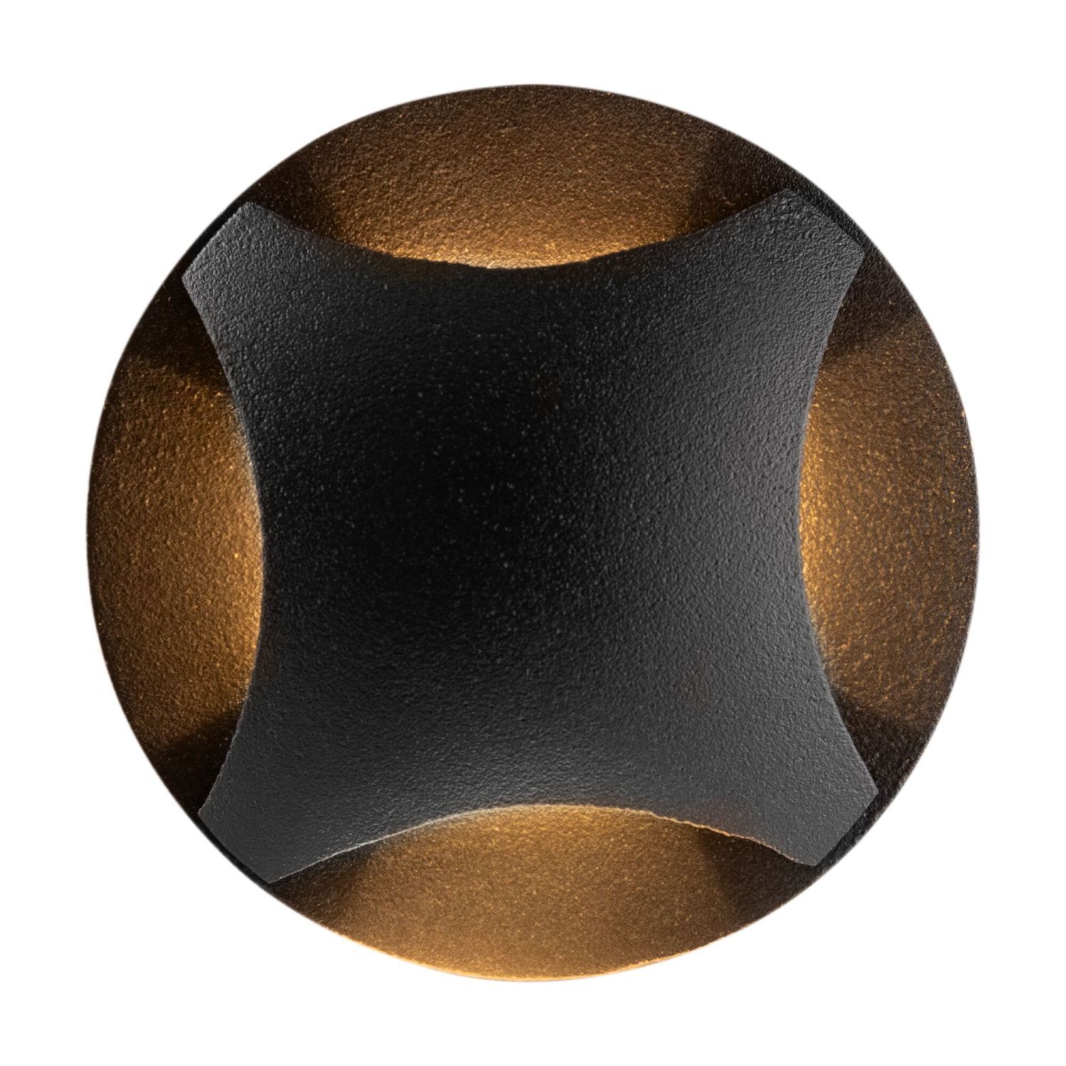 Luminaire encastré mural aluminium LED IP65 rond D : 6,2 cm